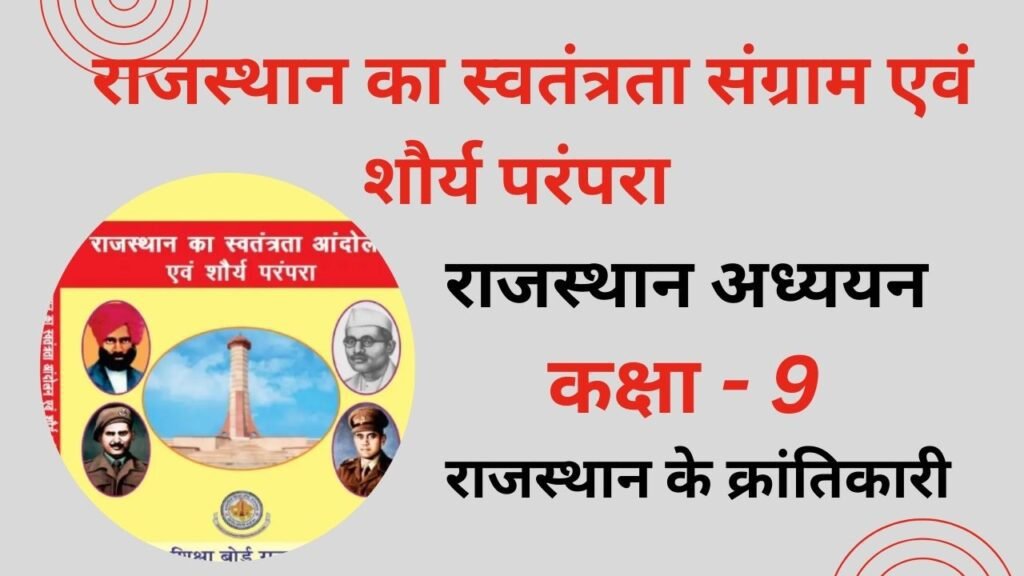 Class 9 Rajasthan ke Krantikari MCQ