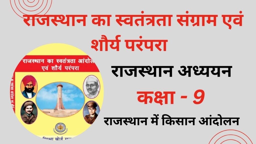 Class 9 Rajasthan me Kisan Aandolan MCQ